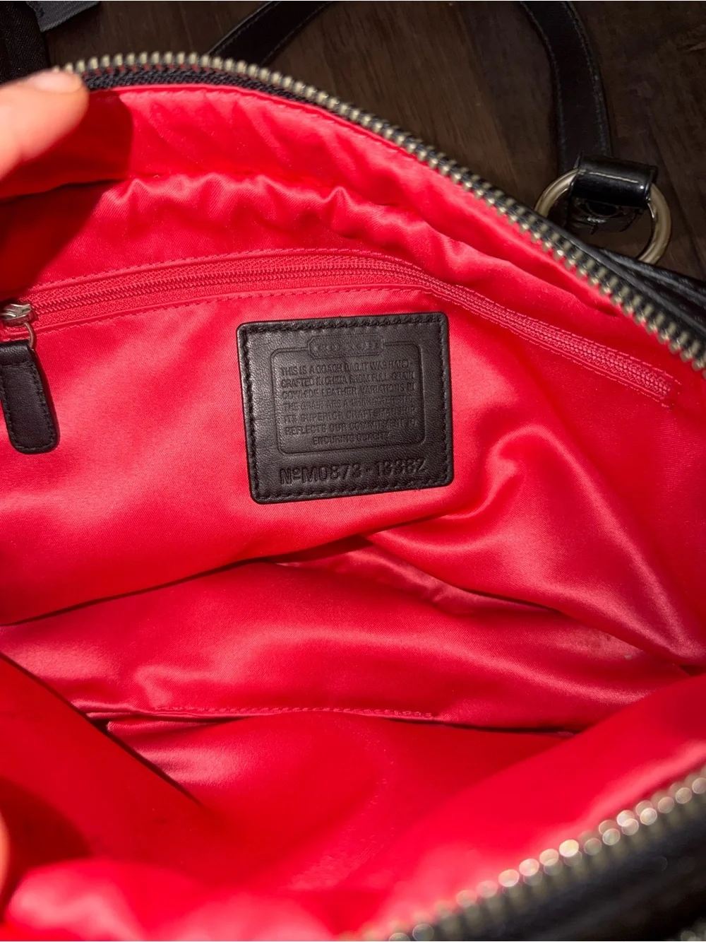Coach Black Leather Turnlock Shoulder Satchel